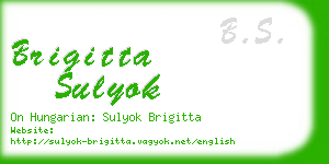 brigitta sulyok business card